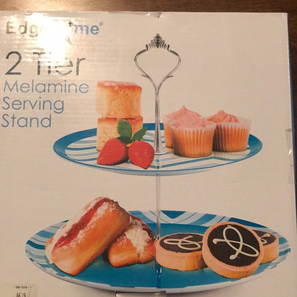 2 tier serving stand new!!!
